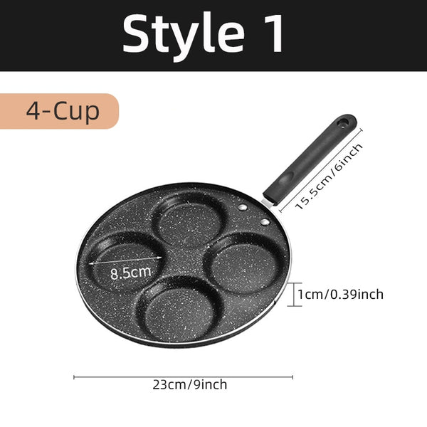4-7 Cups on-stick Pan Holes Cooking Egg