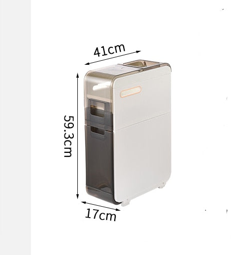Multi-slot-Functional Storage for toilet