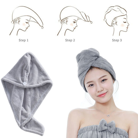 Super Towel rapid drying hair towel