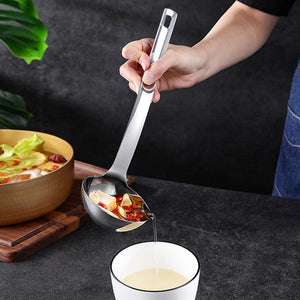 Wonderlife Creative Kitchen Gadget Colander Spoon Gravy Oil Soup  Steel Filter Grease Spoon Kitchen Accessories Tool
