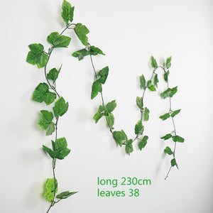 230cm green silk fake garden