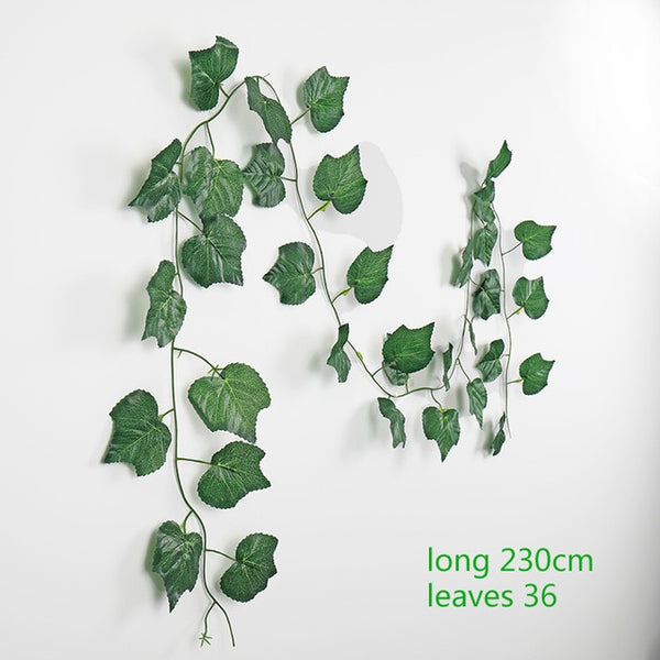 230cm green silk fake garden