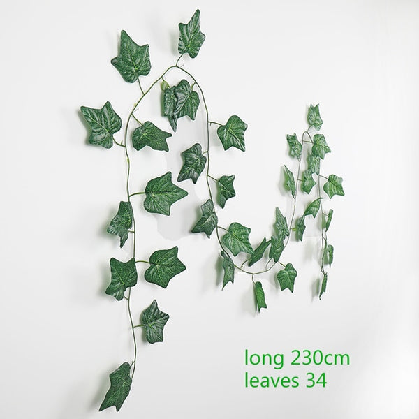 230cm green silk fake garden