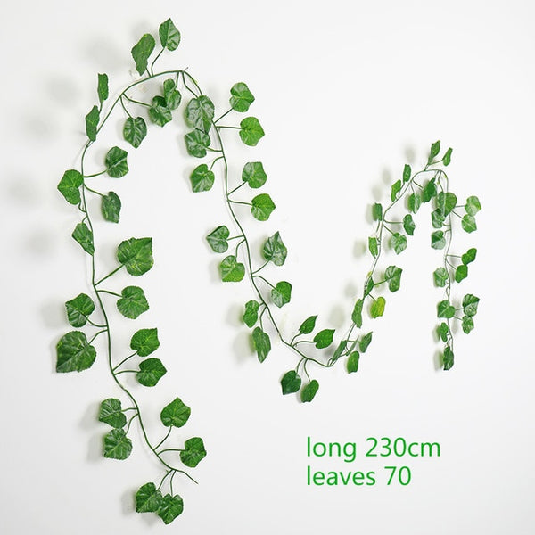 230cm green silk fake garden