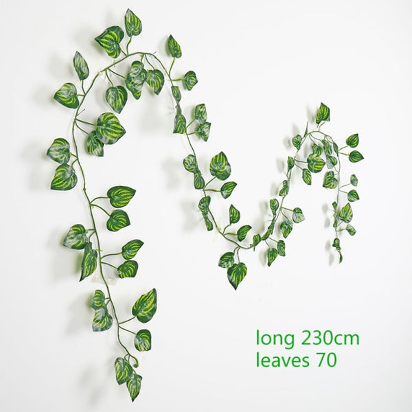 230cm green silk fake garden