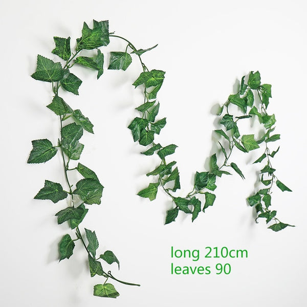 230cm green silk fake garden