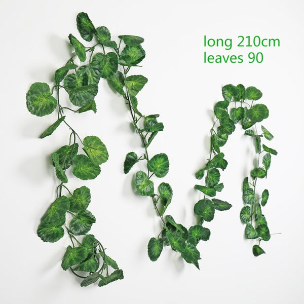 230cm green silk fake garden