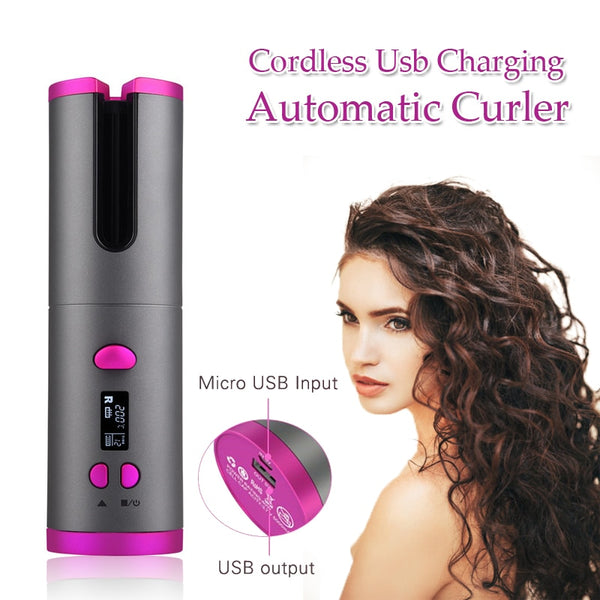 Portable USB Wireless Hair Curler
